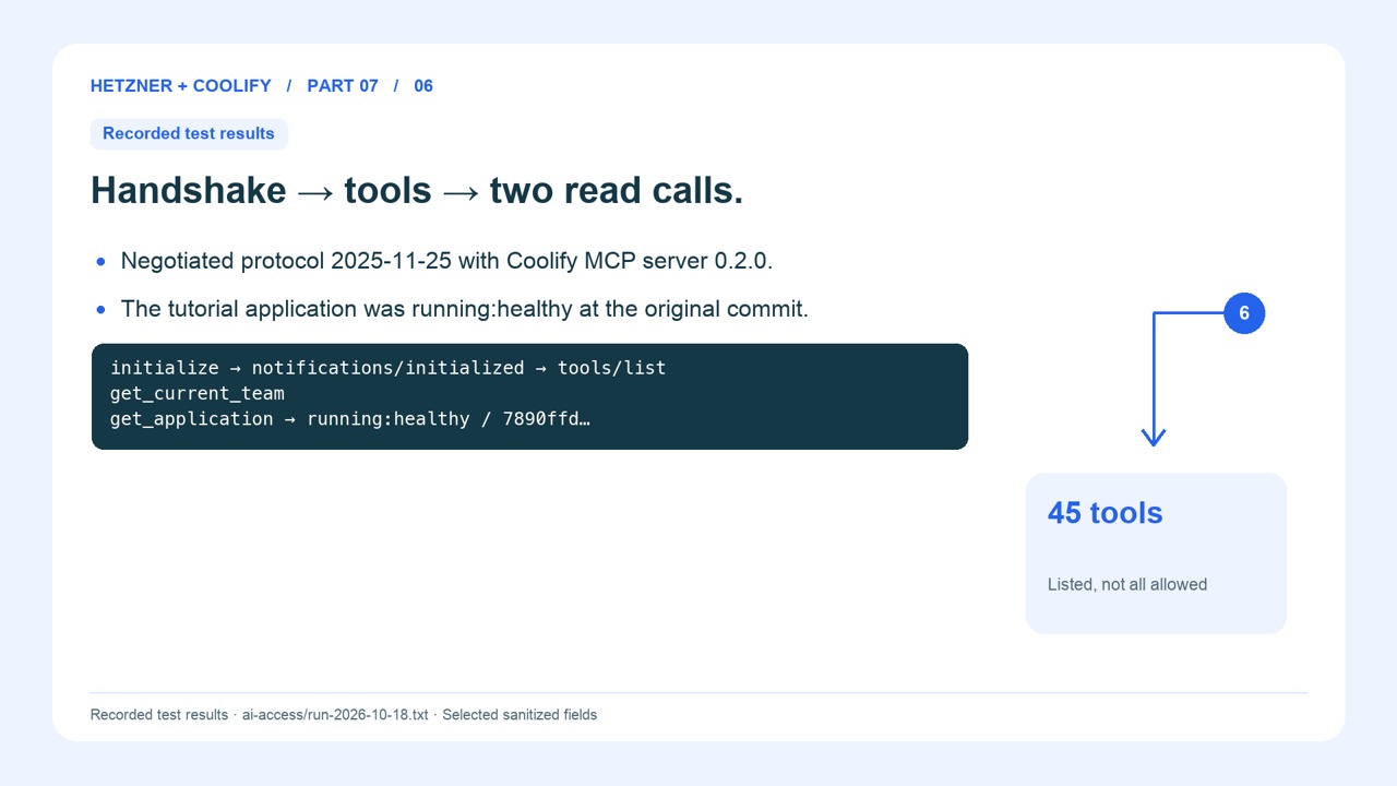 Test the Coolify API and check MCP support for ChatGPT or Claude